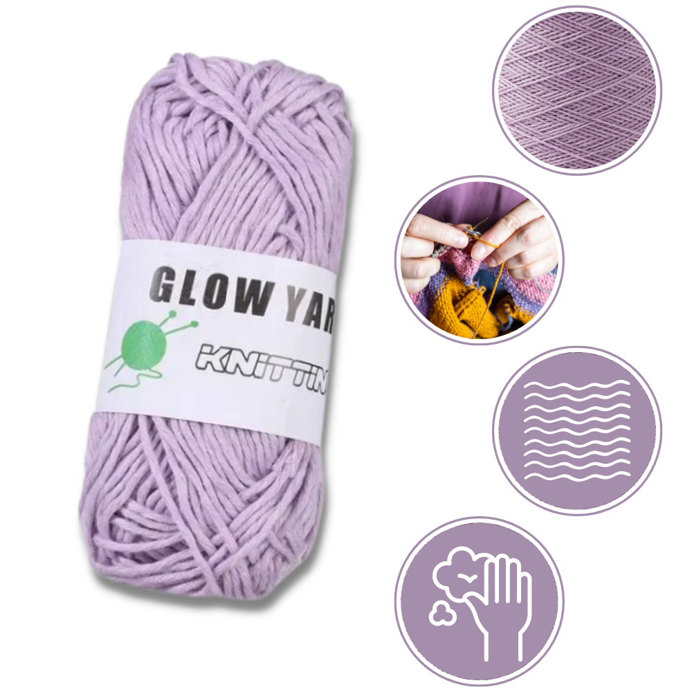 Colorful Soft Glow Yarn - Enjoy Knitting with its softness - Ozerty