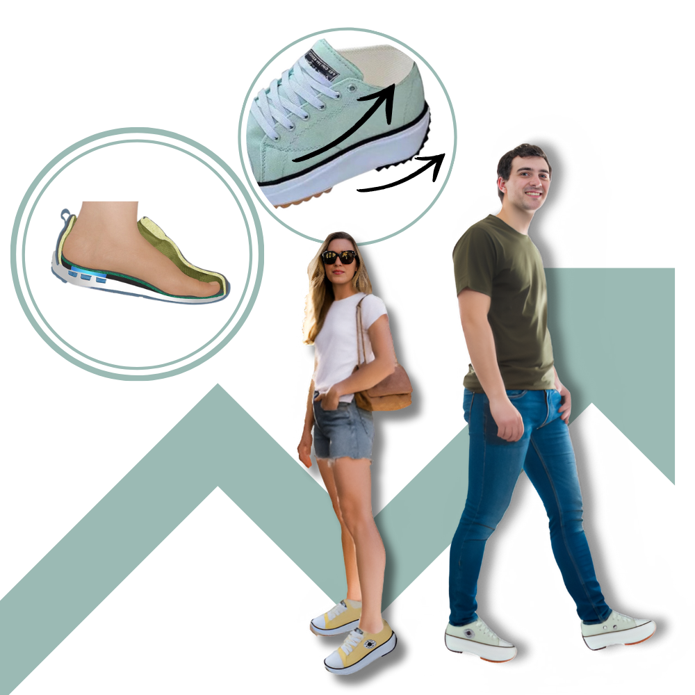 Comfortably Elevated Slip-Free Canvas Sneaker - Elevates your style - Ozerty