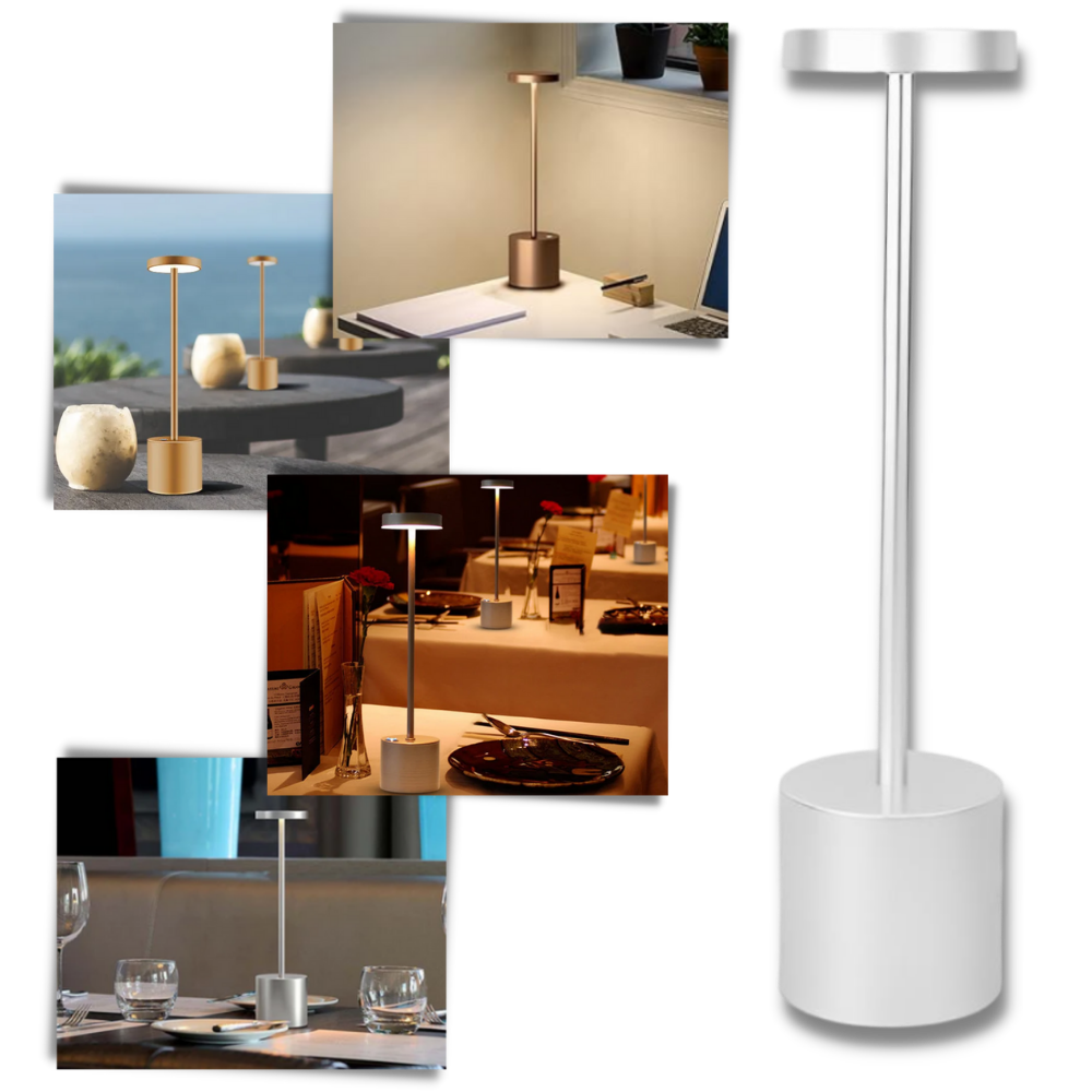 Lampe de table rechargeable sans fil

 - Atmosphère douillette et imperméable

 - Ozerty