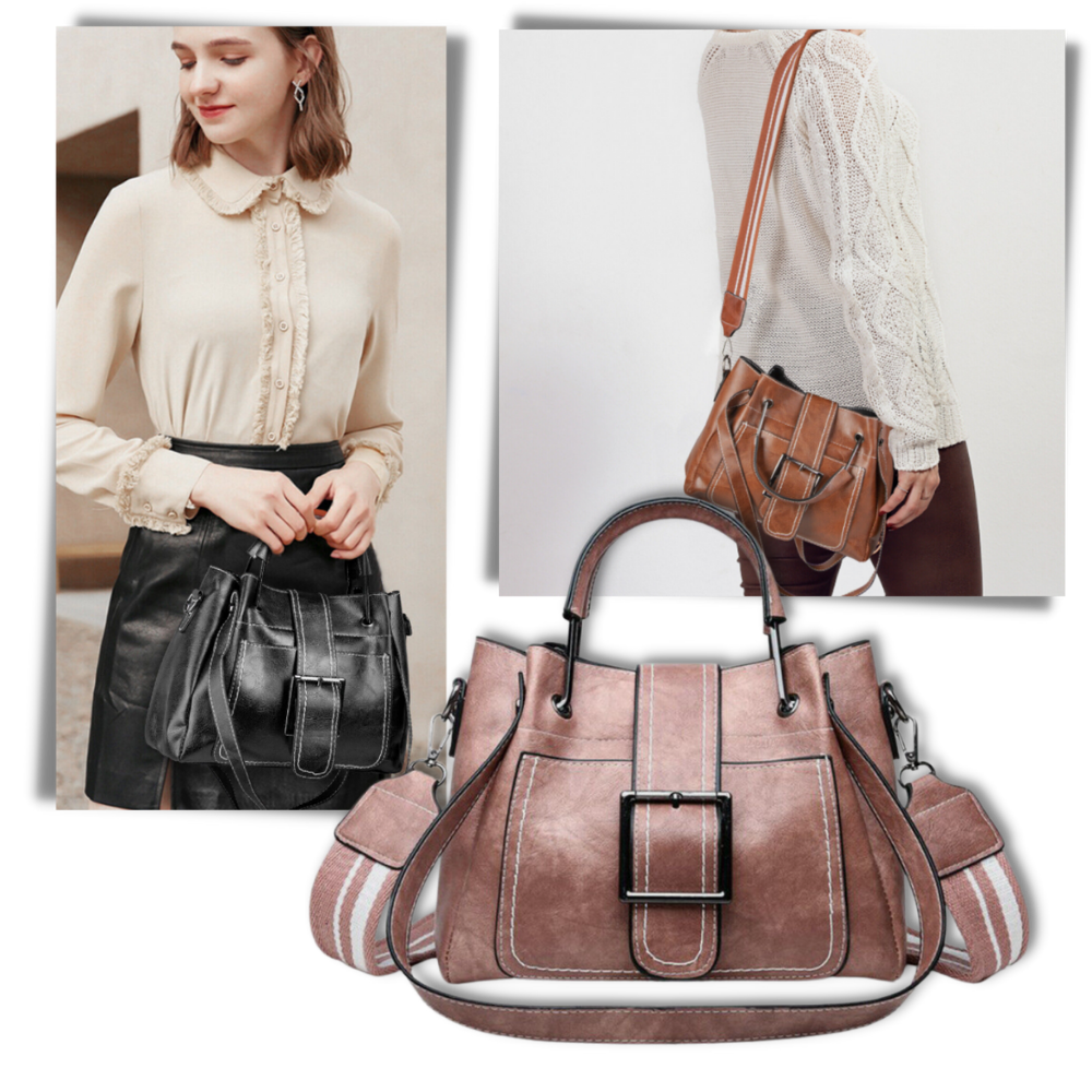 Crossbody Shoulder Bag - Dual Carrying Options - Ozerty