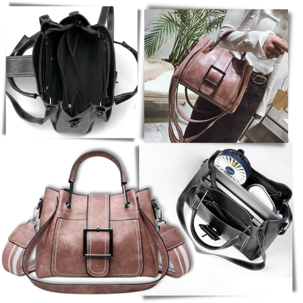 Crossbody Shoulder Bag - Spacious Interior - Ozerty