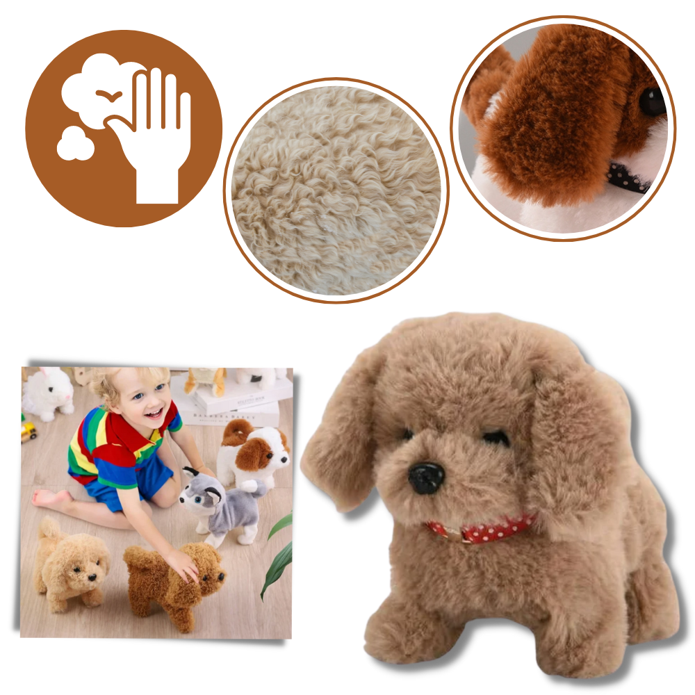 Cuddly Interactive Puppy Toy - Soothing Sensory Companion - Ozerty