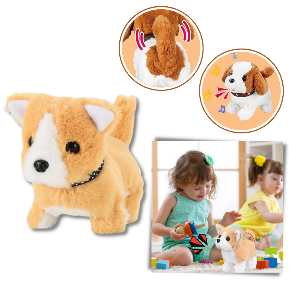 Cuddly Interactive Puppy Toy - Interactive Delight - Ozerty
