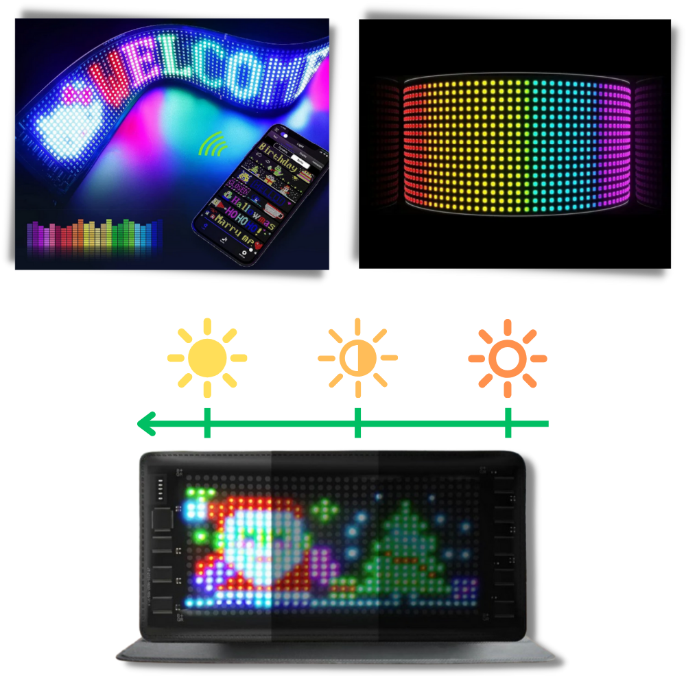 Pannello LED personalizzabile e flessibile - Illuminazione vibrante - Ozerty