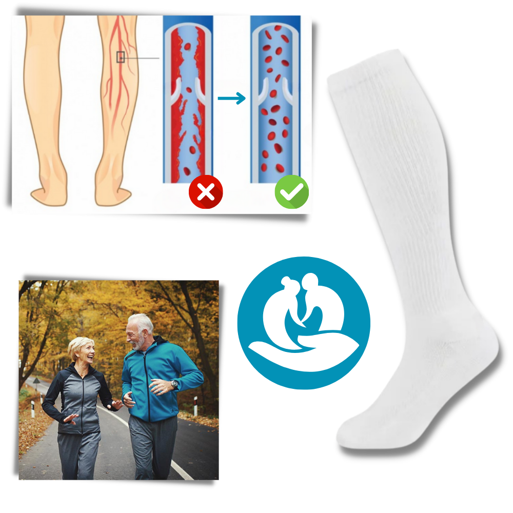 Diabetic compression socks - Boosting Circulation: A Non-Constrictive Solution - Ozerty