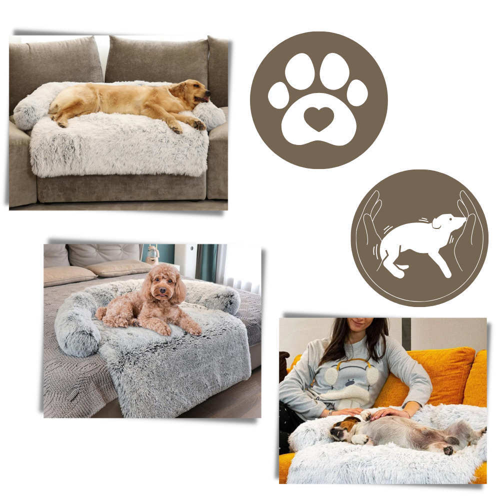 Protector de muebles para perros con efecto calmante

 - Sin líos ni estrés

 - Ozerty