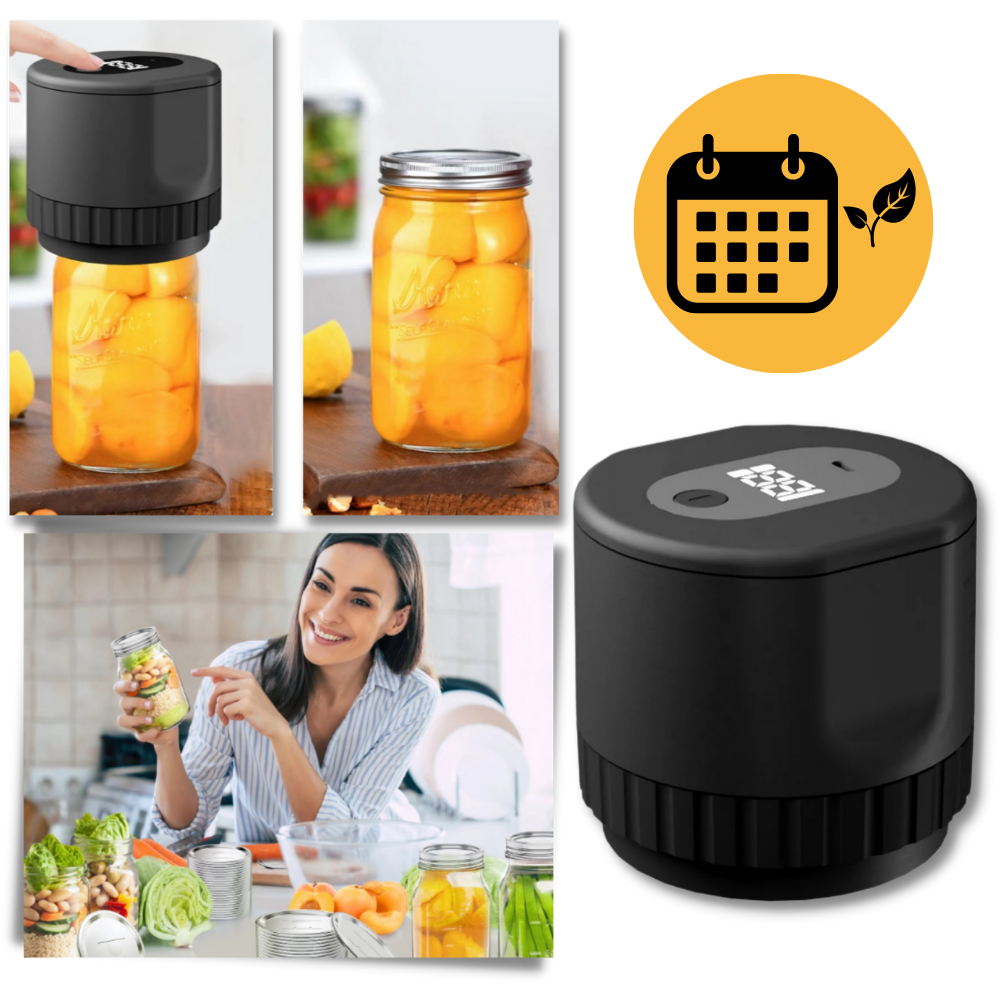 Electric Mason Jar Vacuum Sealer - Guaranteed Freshness with Consistent Sealing - Ozerty