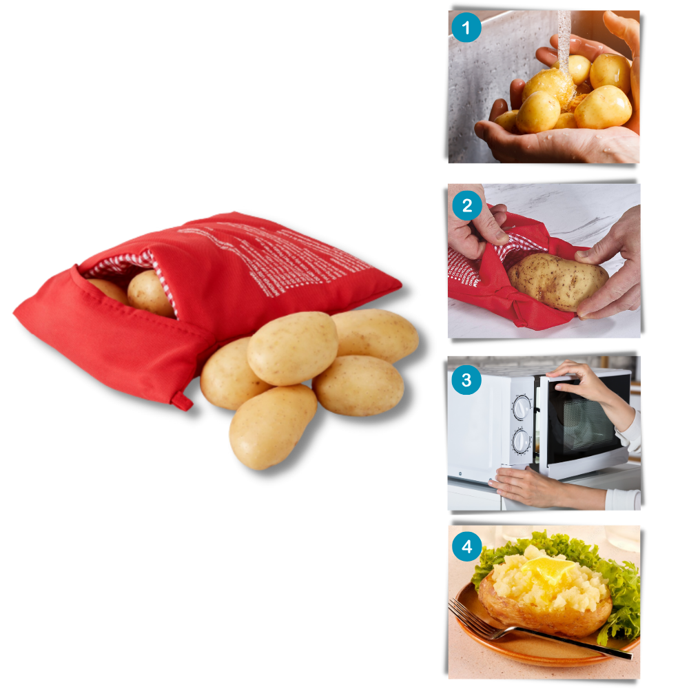 Sacco di patate a microonde ad alta efficienza energetica - Cottura veloce e impeccabile - Ozerty