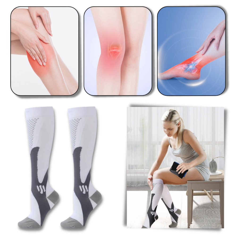 Functional & Stylish Compression Socks - Optimized Blood Flow for Peak Performance - Ozerty