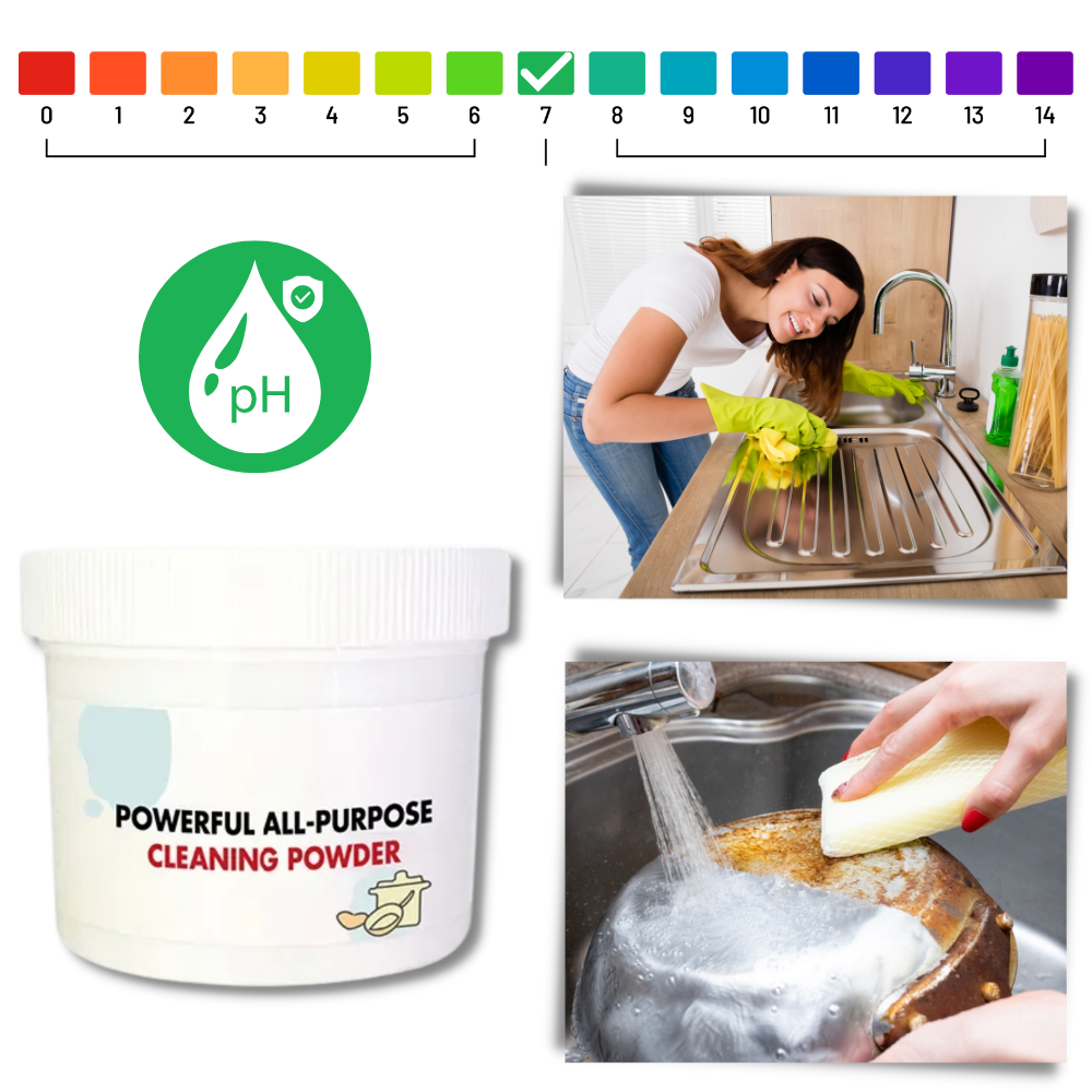 Gentle All-purpose Cleaning Powder - Safe and Comfortable Cleaning for All Surfaces - Ozerty