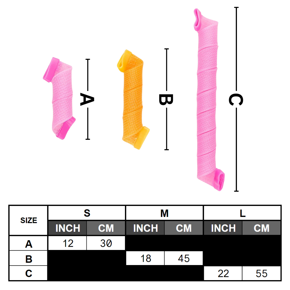 Heatless Curly Hair Roller Kit - Technical characteristics - Ozerty