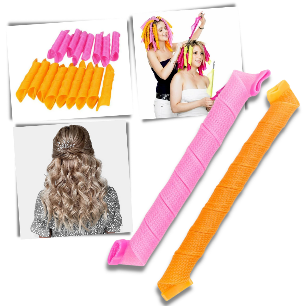 Heatless Curly Hair Roller Kit - Ozerty