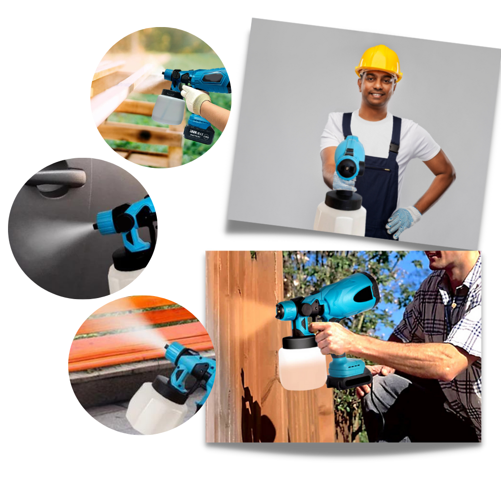 High-pressure Cordless Paint Sprayer Gun - Economical Painting Solution - Ozerty