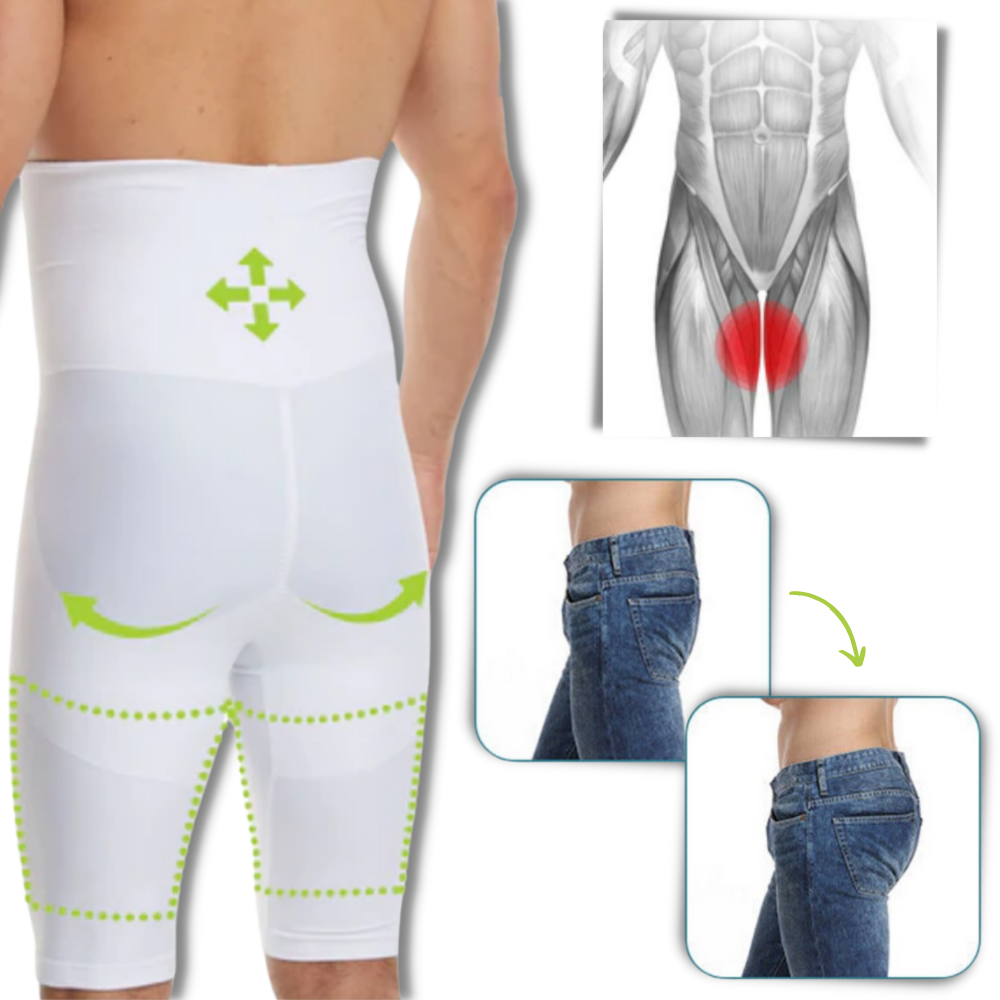 Pantaloncino snellente a vita alta senza cuciture - Sollevamento efficace del sedere - Ozerty