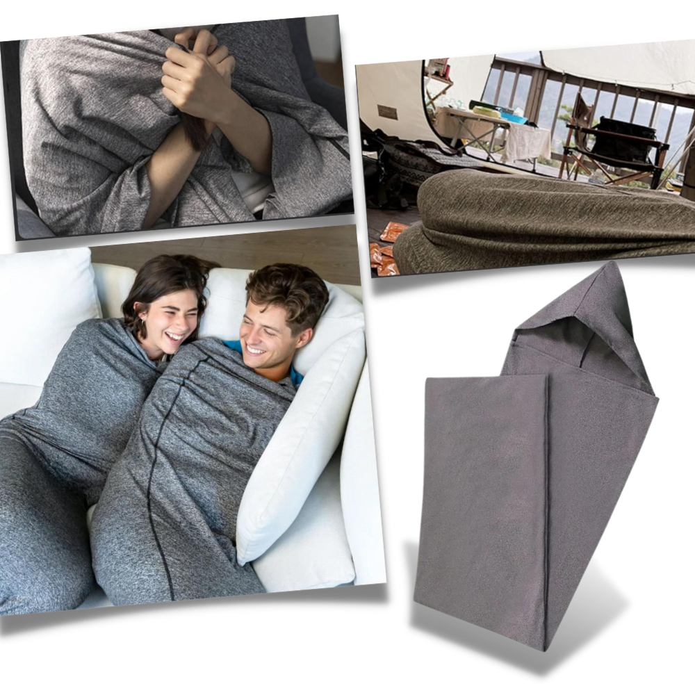 Hooded Sleep Pod Wearable Blanket - Your Travel Companion - Ozerty