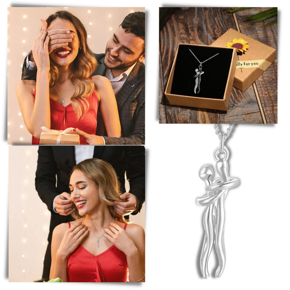 Hug Love Couple Necklace - The Perfect Gift of Love - Ozerty