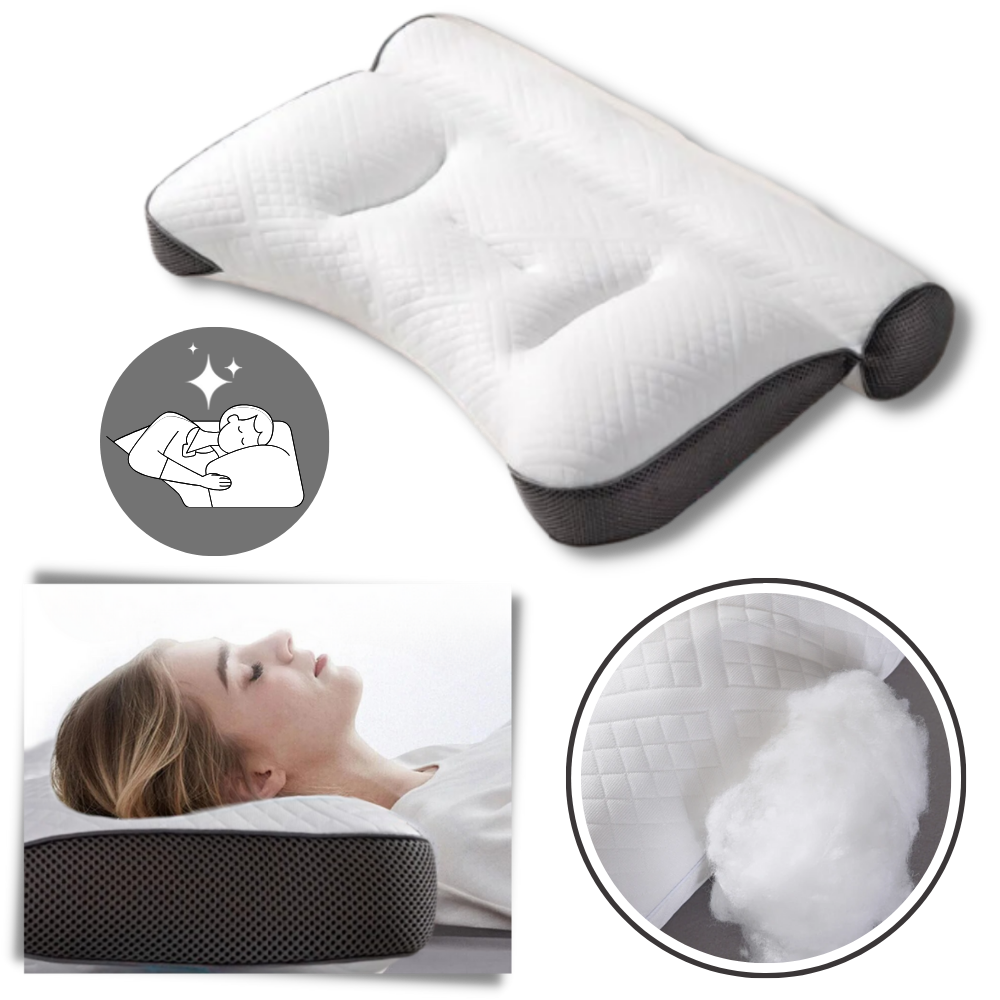 Hypoallergenic Cervical Support Pillow - Luxurious Comfort Meets Essential Support - Ozerty