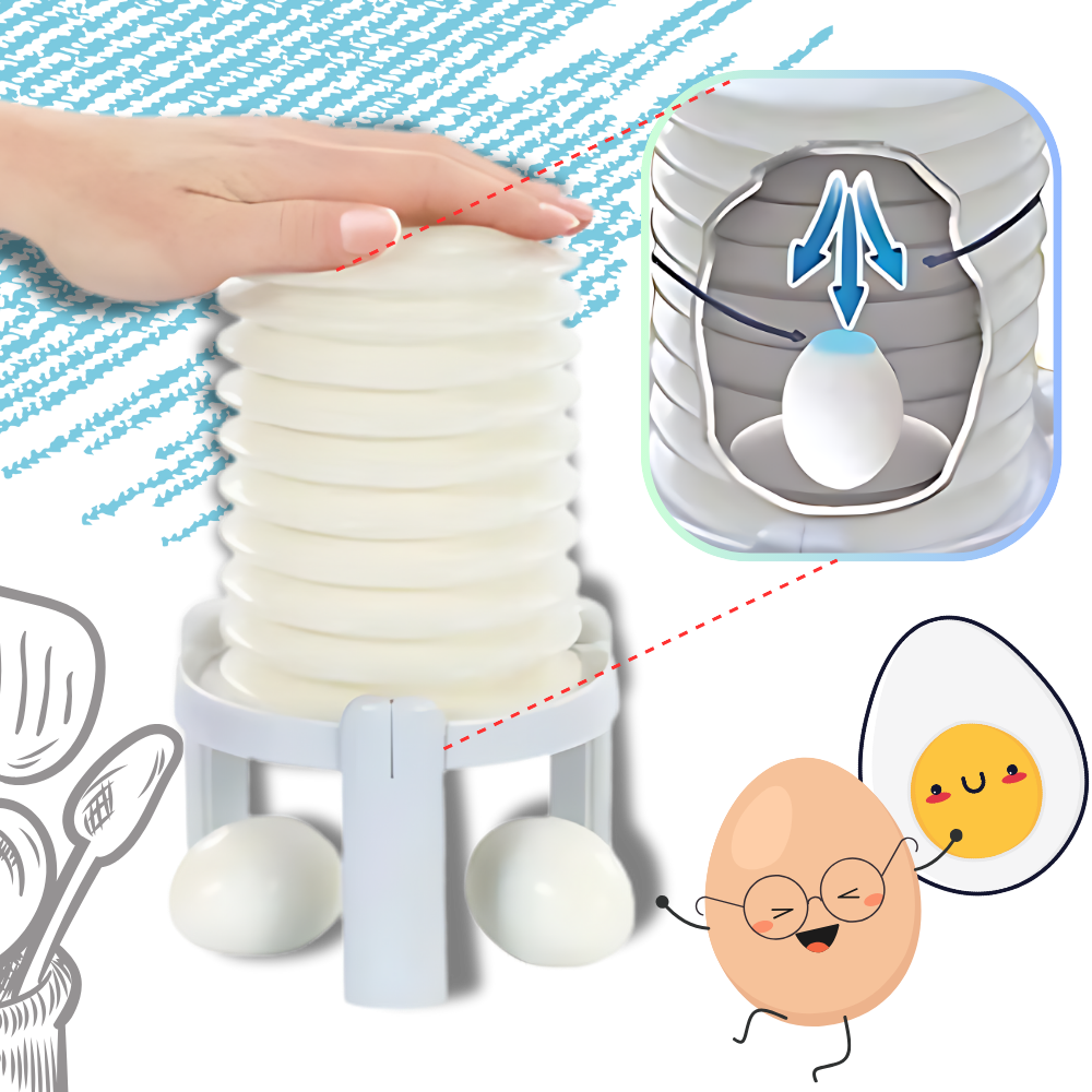 Instant Peeling Egg Shell Peeler - Effortless Egg Peeling - Ozerty