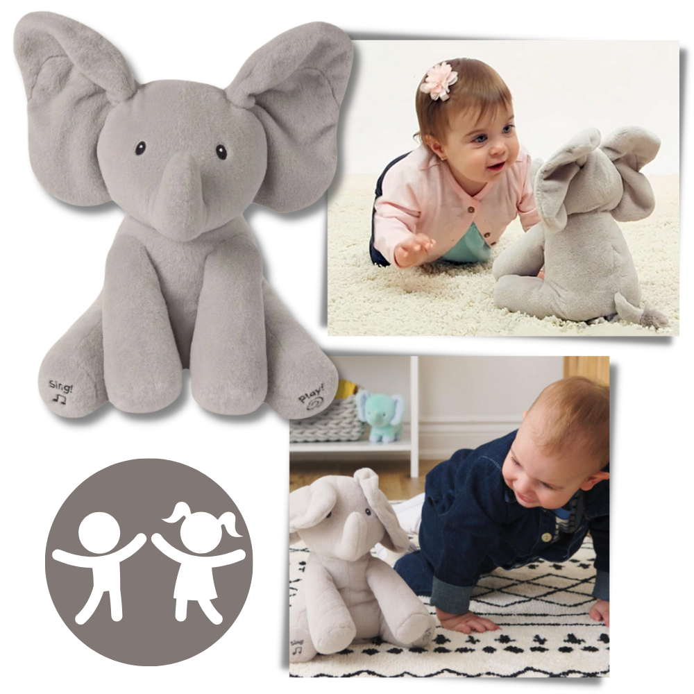 Interactive Peek a Boo Elephant - Interactive Playtime - Ozerty