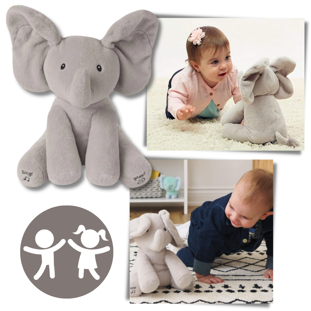 Peluche Éléphant interactif Peek a Boo - Jeux interactifs - Ozerty