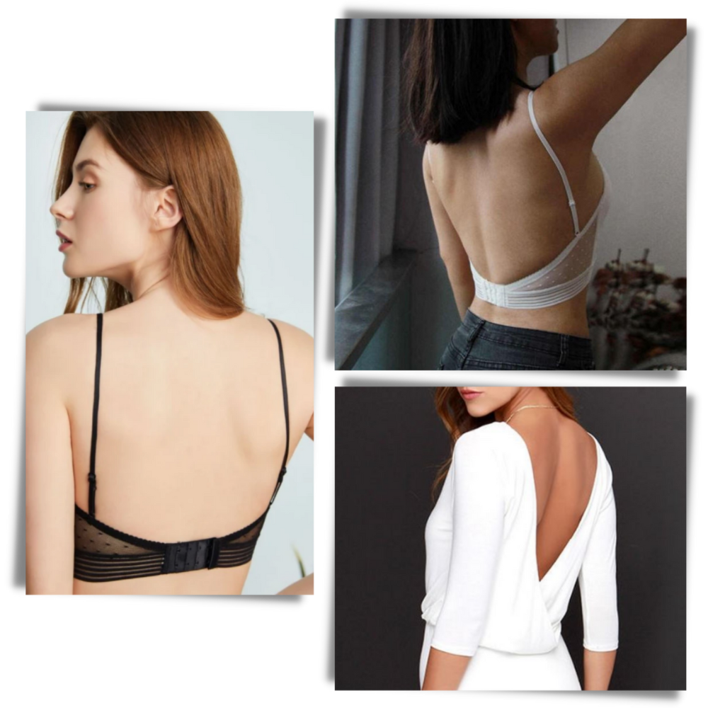 Invisible Lace Bra for Seamless Style - Low Back Elegance - Ozerty
