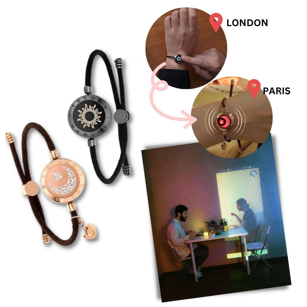Long Distance Touch Bracelets for Couples - Stay Connected - Ozerty