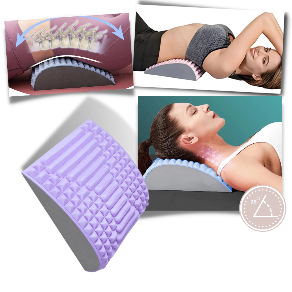 Lumbar and Cervical Support Pillow - Adjustable spinal panel - Ozerty