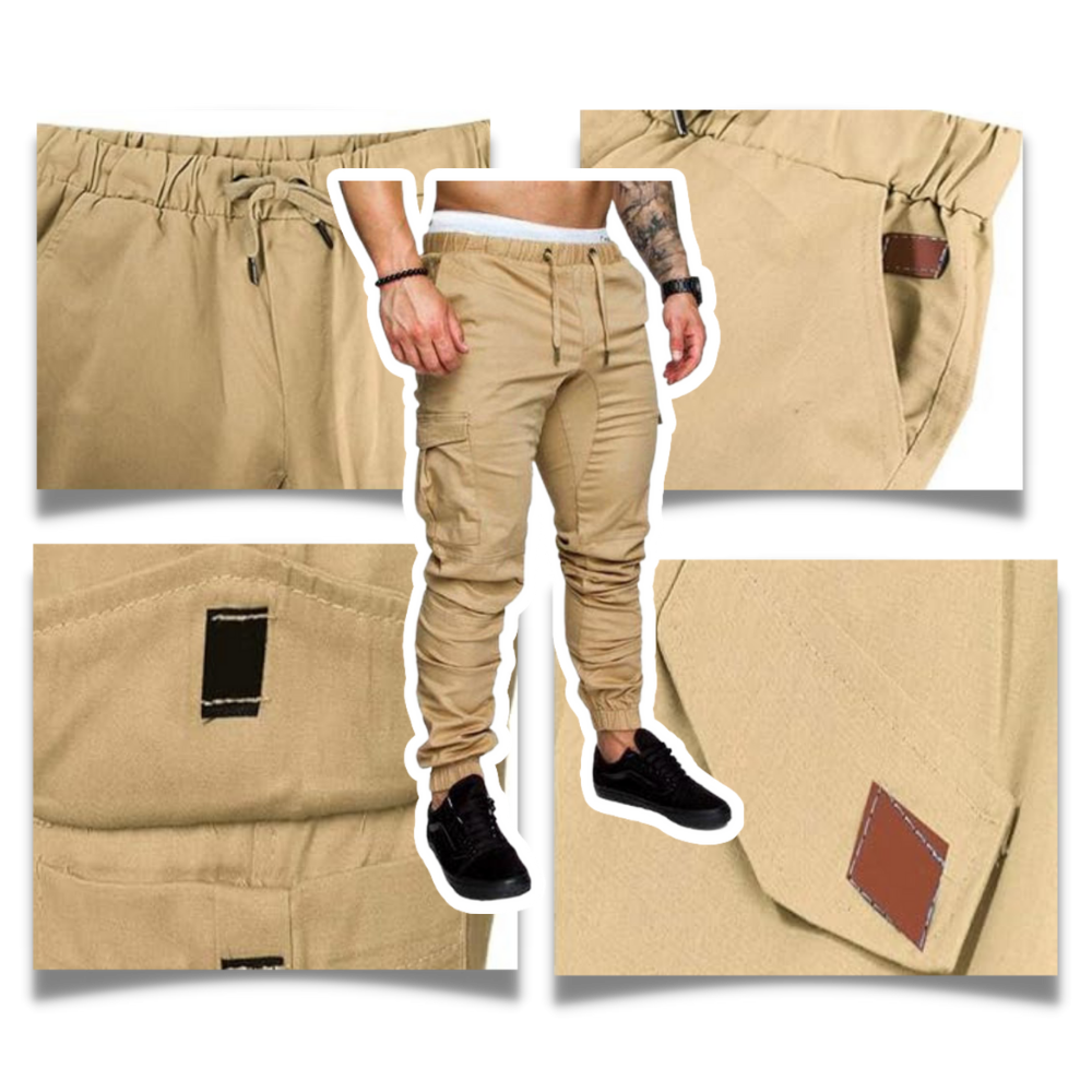 Men's Slim Fit Cargo Pants - Technical characteristics - Ozerty