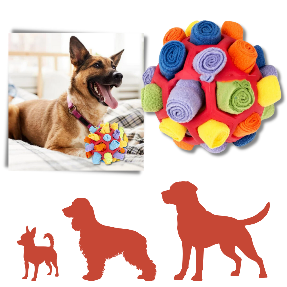 Mental Stimulator Snuffle Ball - A Universal Playtime Revolution for Dogs of All Sizes - Ozerty