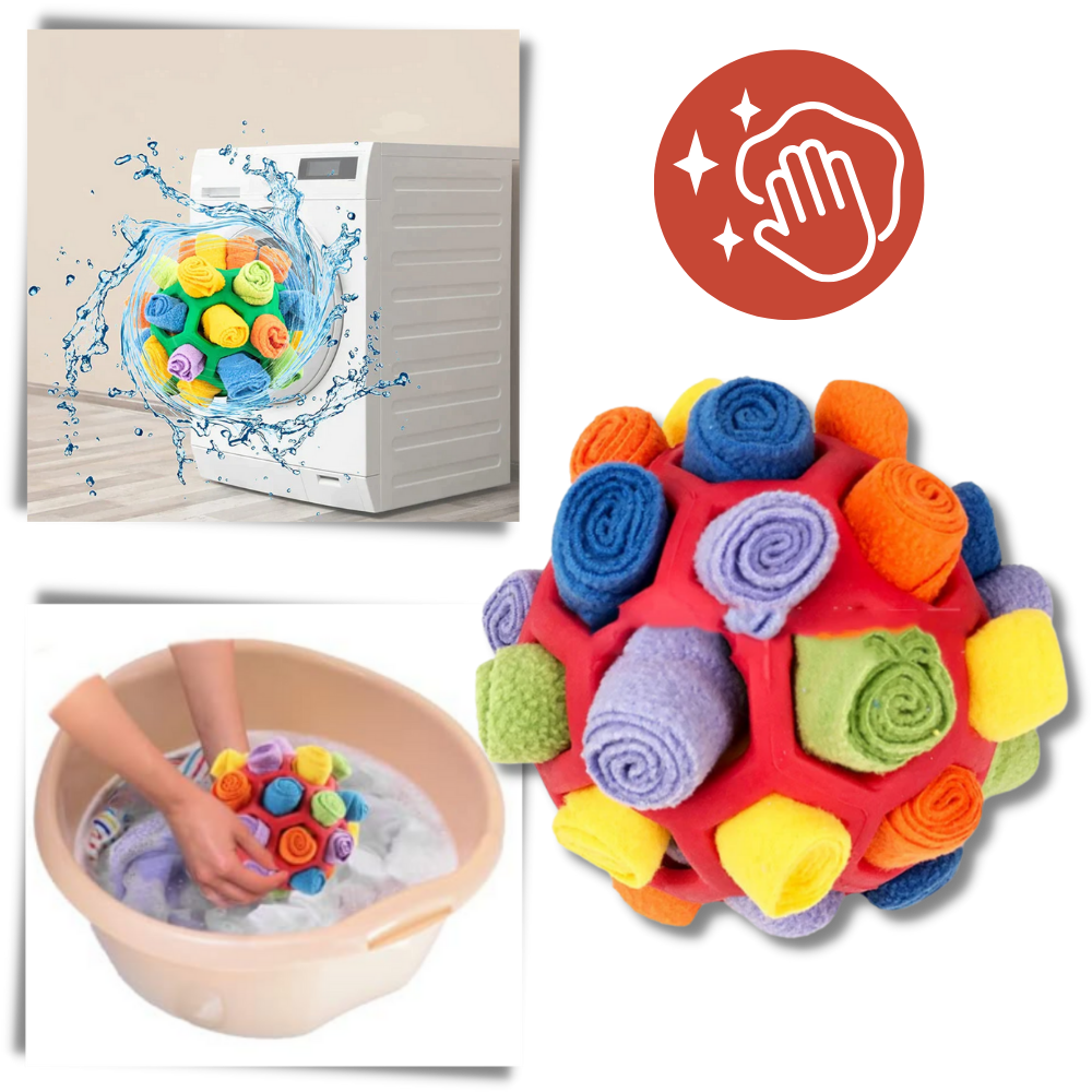 Mental Stimulator Snuffle Ball - The Hygienic, Hassle-Free Solution for Playful Pups - Ozerty