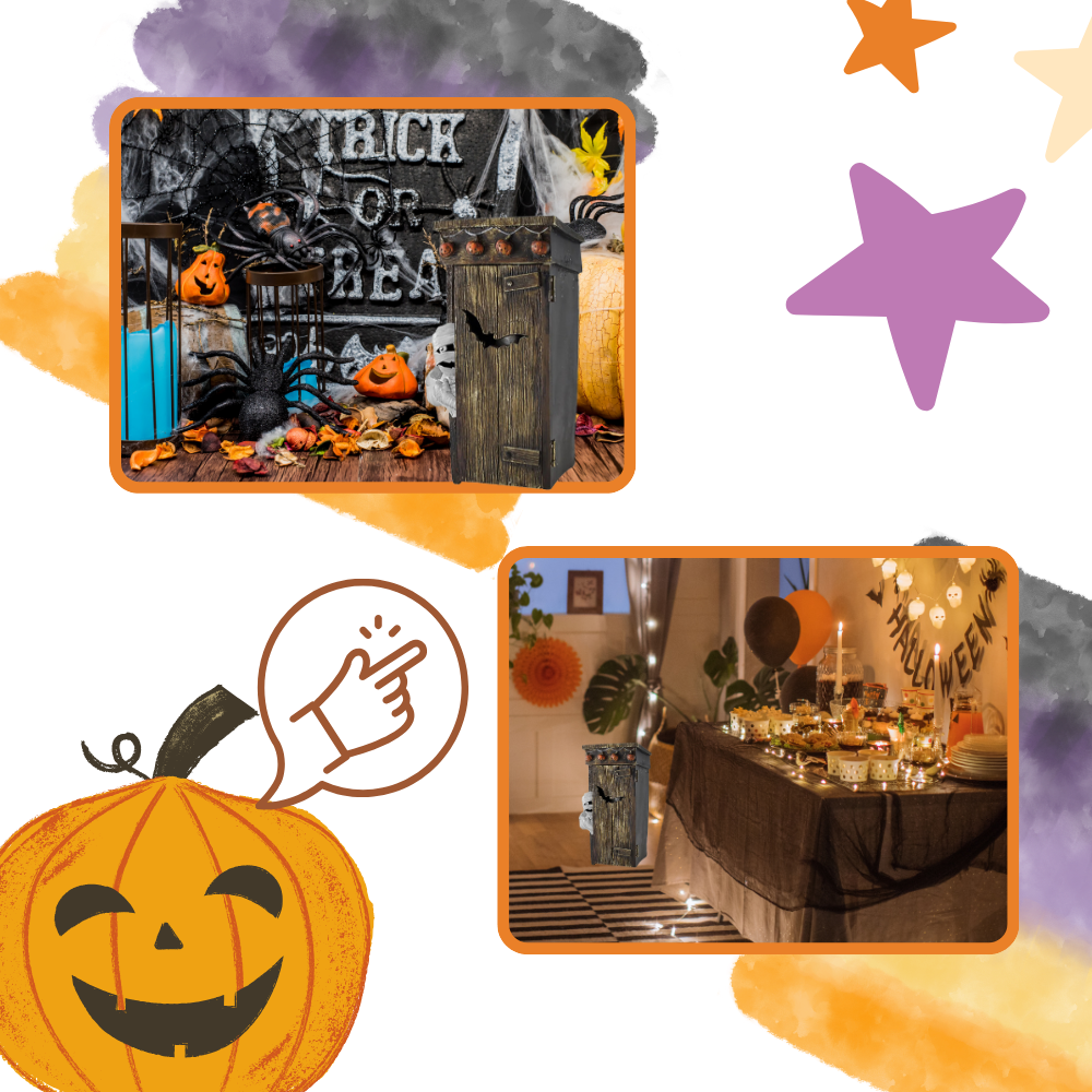 Rörelseaktiverad Mumie Halloween för uthus - Omedelbar Installation för Omedelbar Underhållning - Ozerty
