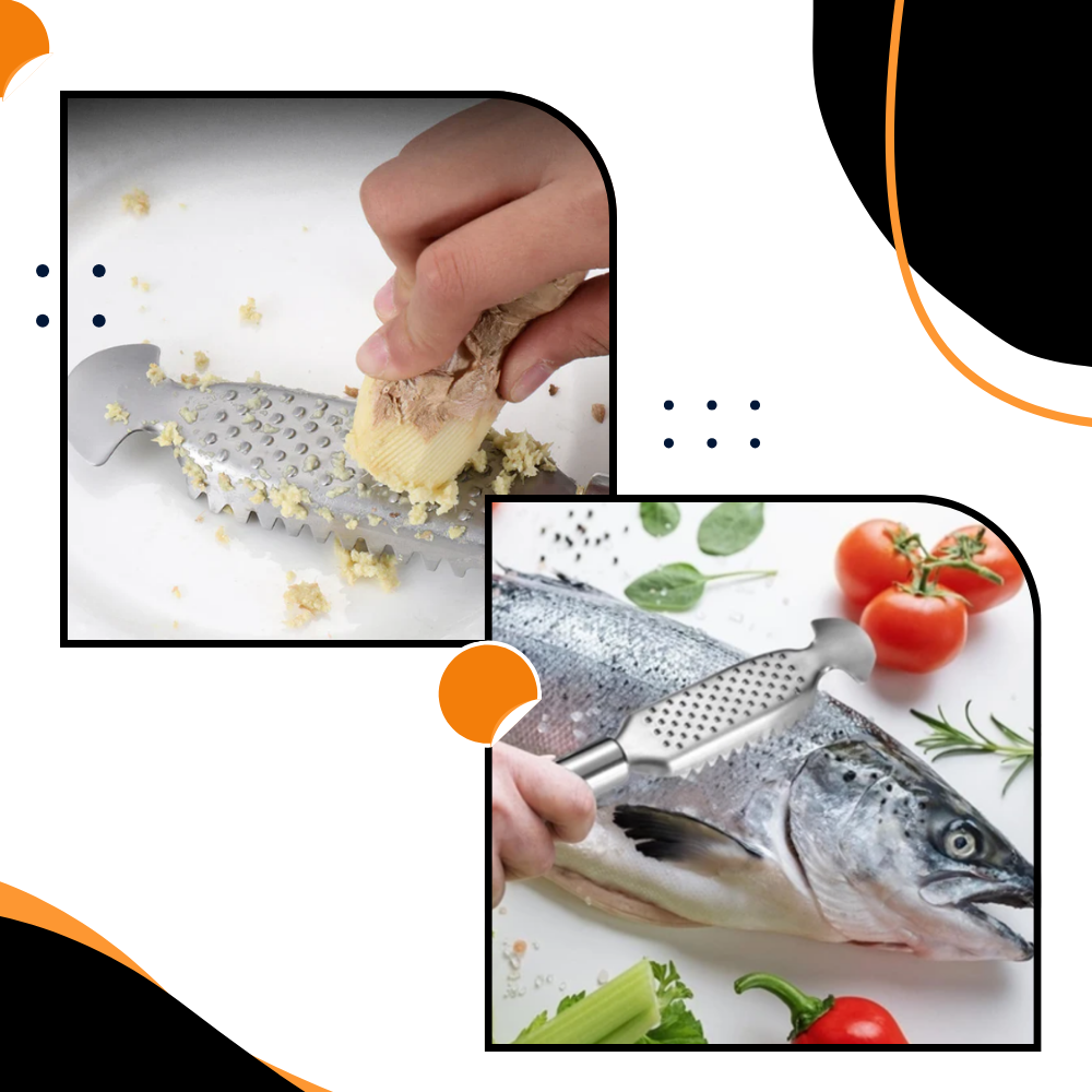 Multi-Functional Fish Scaler - Dual-Purpose Blade for Simplified Prep - Ozerty