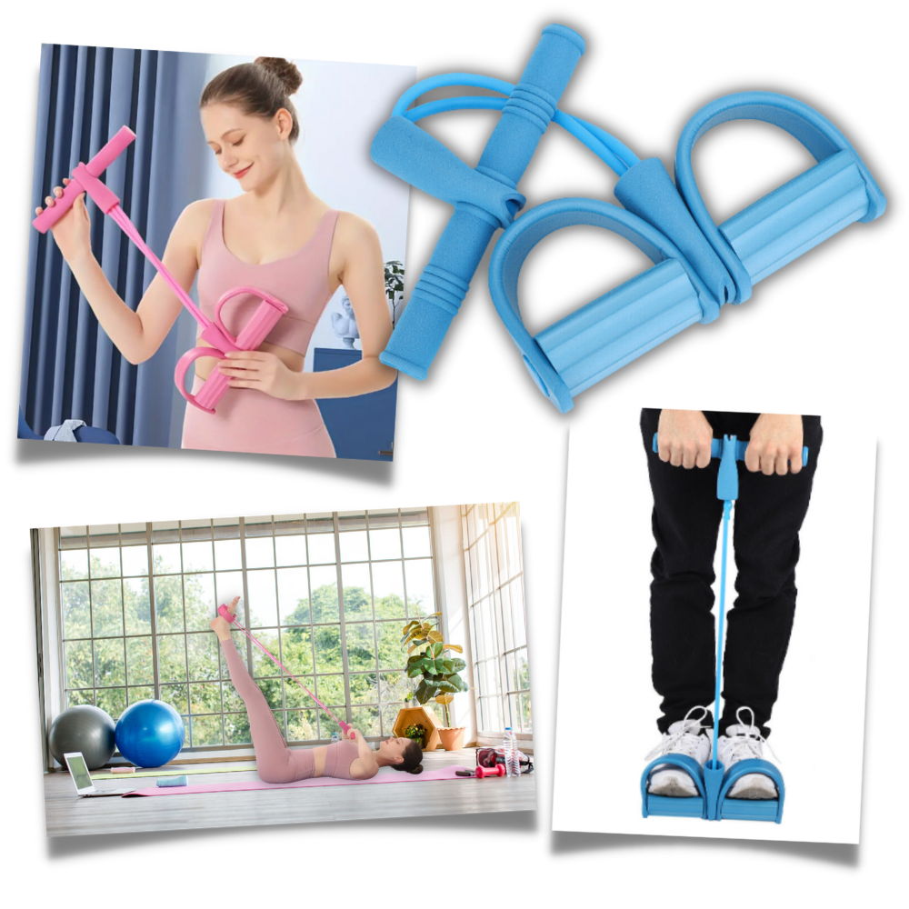 Multifunctional Pedal Resistance Bands Fitness 4 Tube  - Convenience for the Modern User - Ozerty