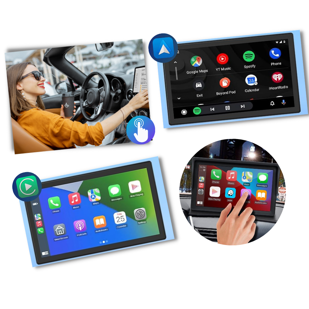 Multimedia Wireless Car Play - User-Friendly Touch Interface - Ozerty