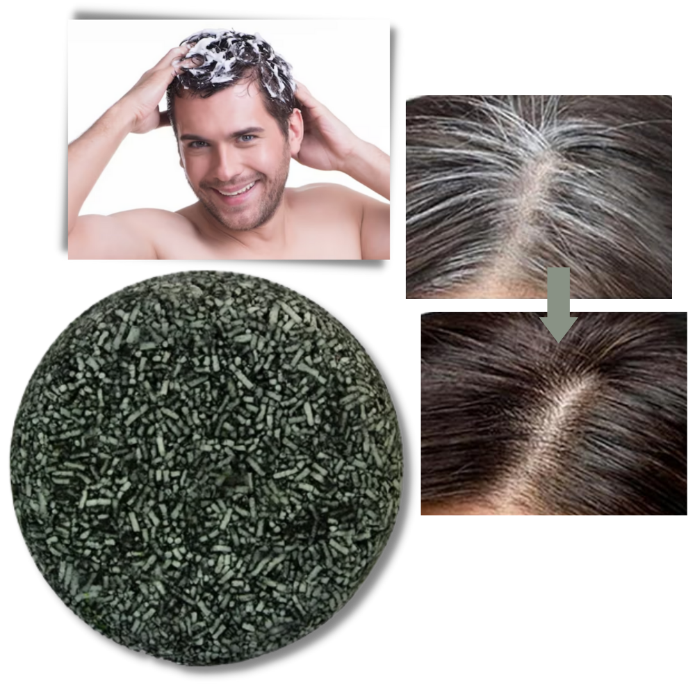 Shampooing solide naturel pour cheveux blancs - Ozerty