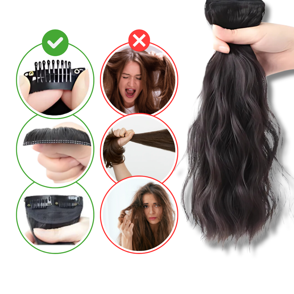 Natural Handwoven Hair Extension Clips - Gentle on Hair, Gentle on You - Ozerty