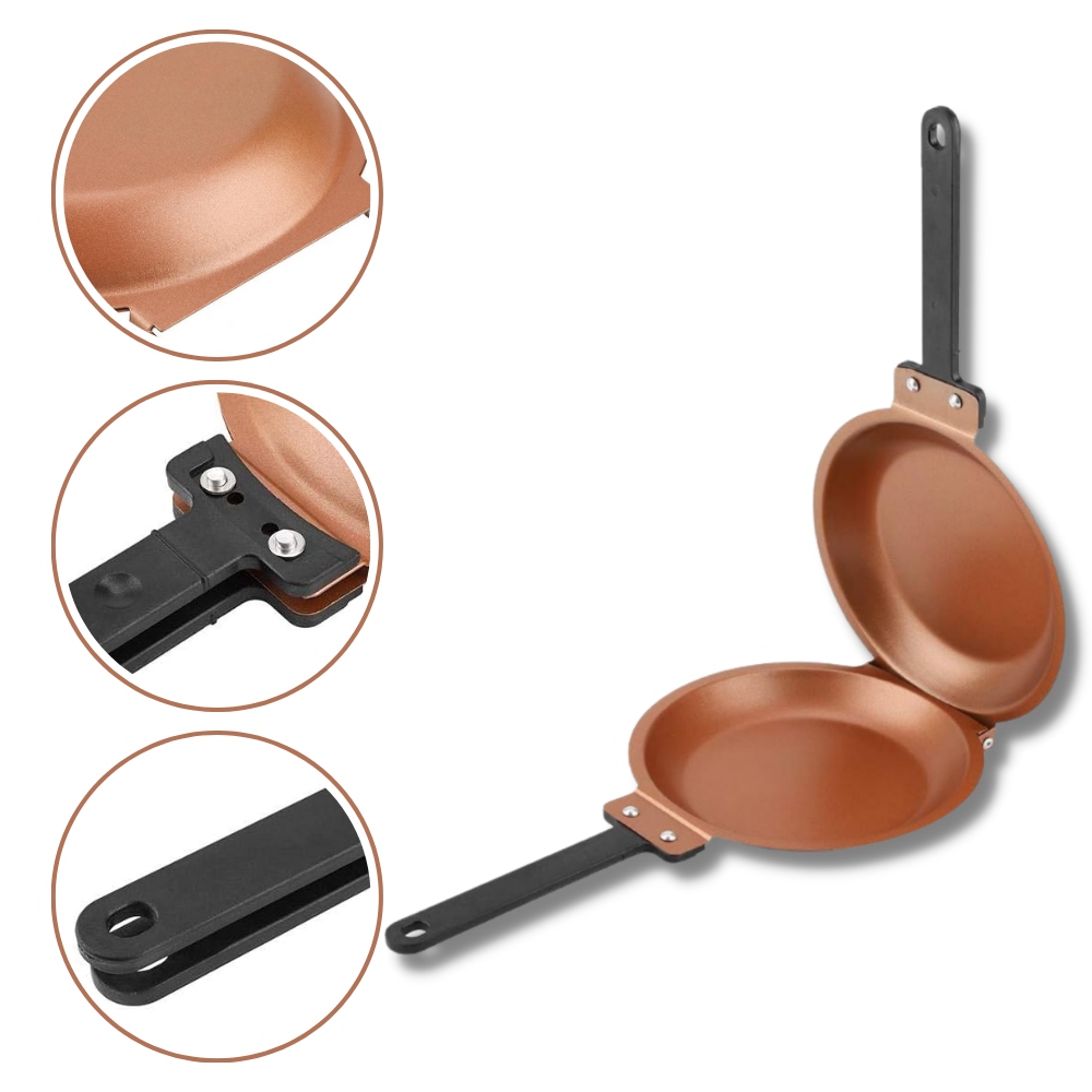 Non-stick Double Sided Pan - Innovative Solution for Efficient Cooking - Ozerty
