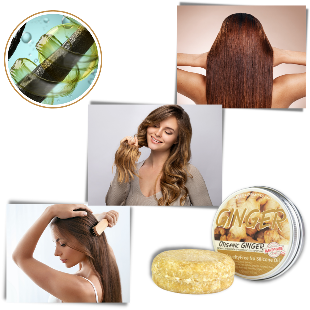 Organic Hair Regrowth Shampoo - Healthy Looking Hair - Ozerty