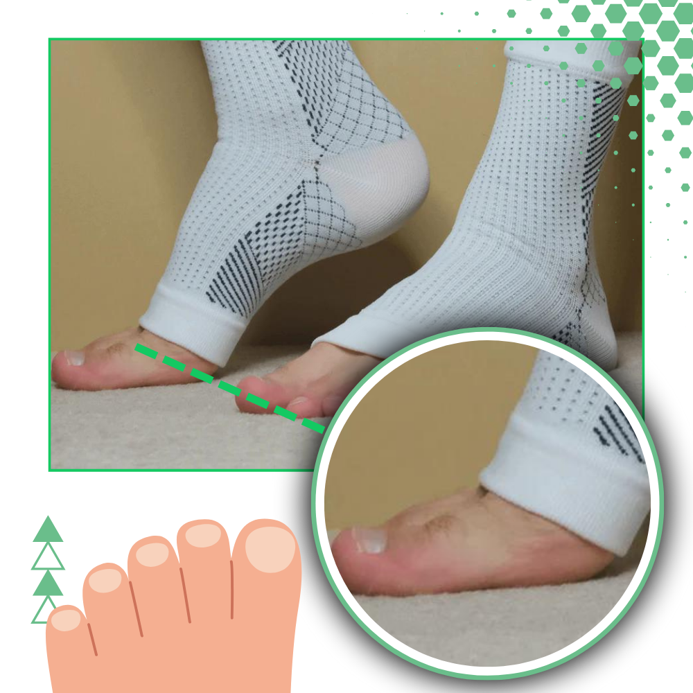 Pain Relief Neuropathy Socks - Liberating Open Toe Design  - Ozerty