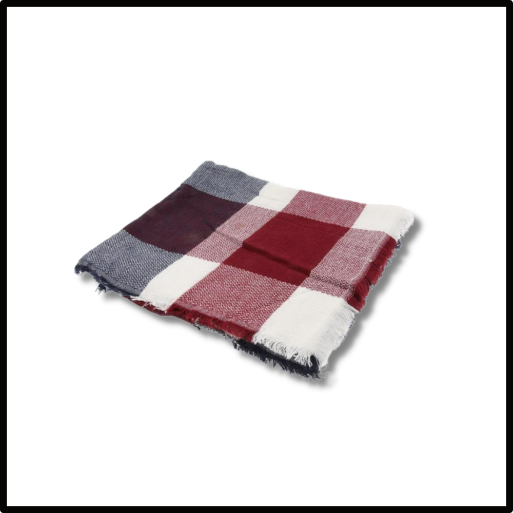Bufanda de cashmere con tacto de lana de angora y diseño tartán
 - Contenido del producto - Ozerty