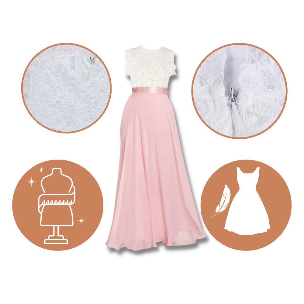 Prairie Chic Lace Chiffon Dress - Technical characteristics - Ozerty