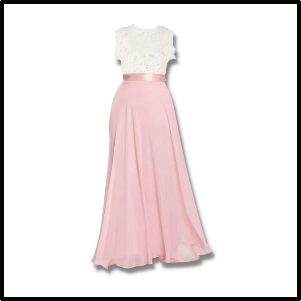 Prairie Chic Lace Chiffon Dress - Product content - Ozerty