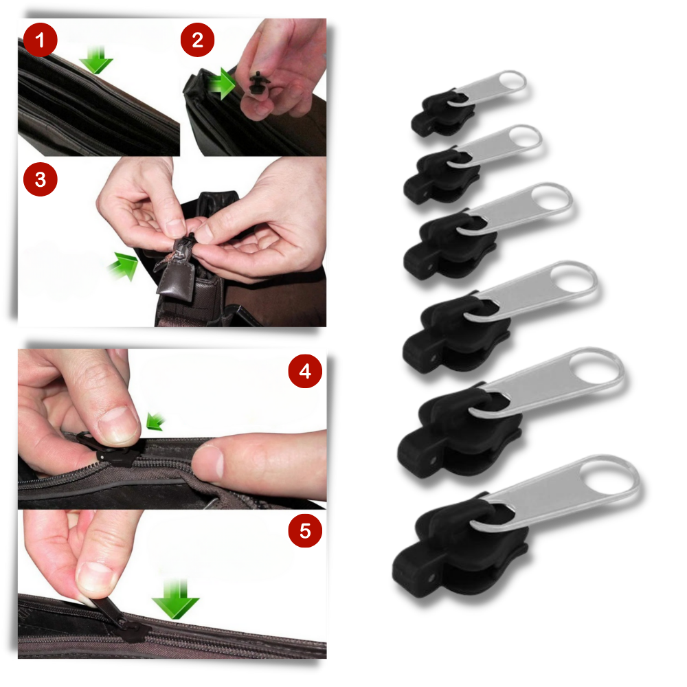 Quick Zipper Pull Replacement - Effortless Usability - Ozerty
