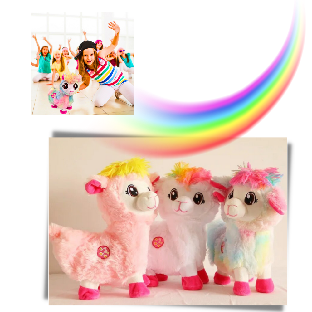Rainbow Dancing Llama Musical Shakin Toy - Lots of Fun and Giggles - Ozerty