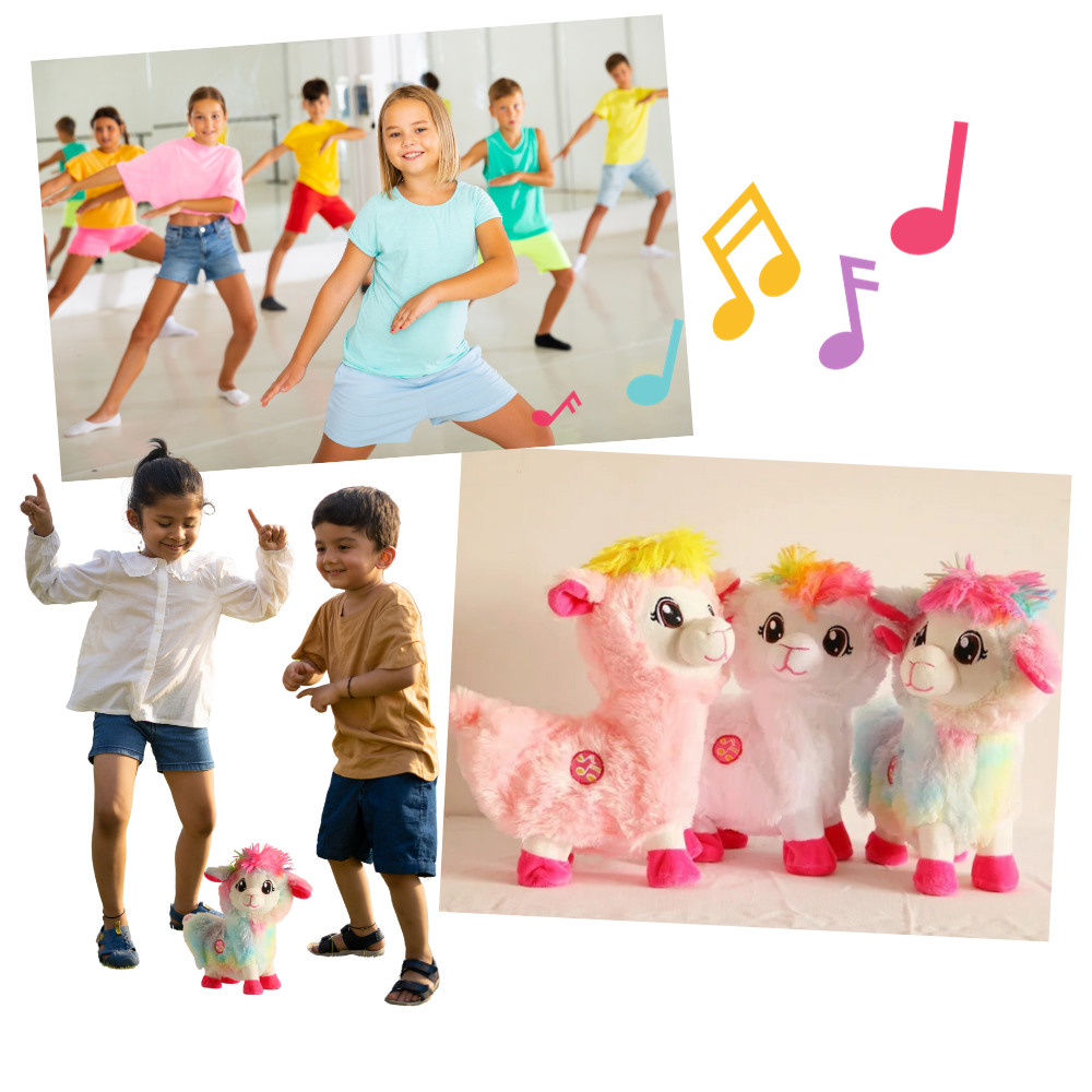 Rainbow Dancing Llama Musical Shakin Toy - Interactive Play - Ozerty
