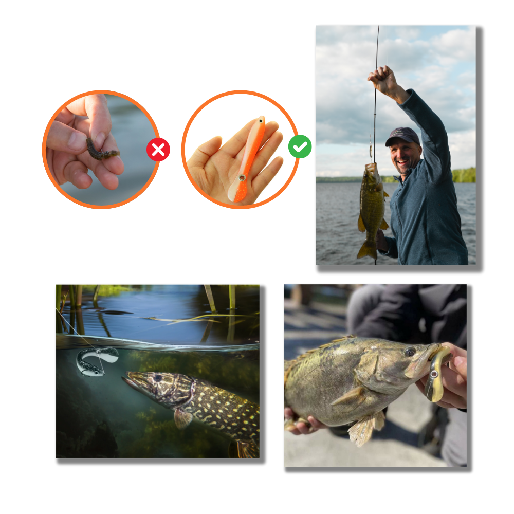 Realistiske fiskeagn

 - Tiltrækker mange forskellige fisk

 - Ozerty