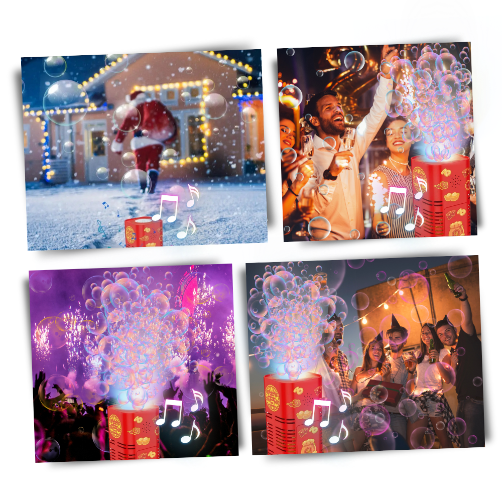 Rechargeable Firework Bubble Machine - Unparalleled Safety for Joyful Celebrations - Ozerty