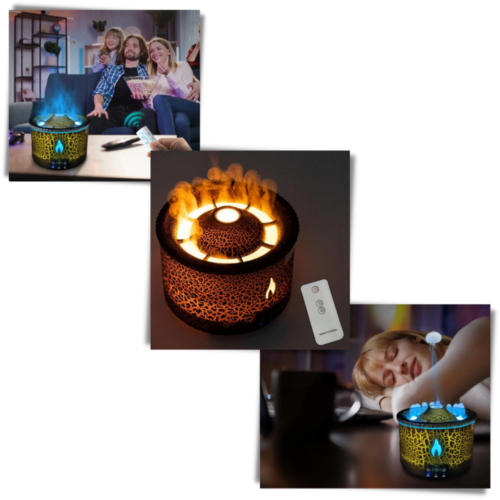 Relaxing volcano humidifier - User-Friendly Elegance - Ozerty