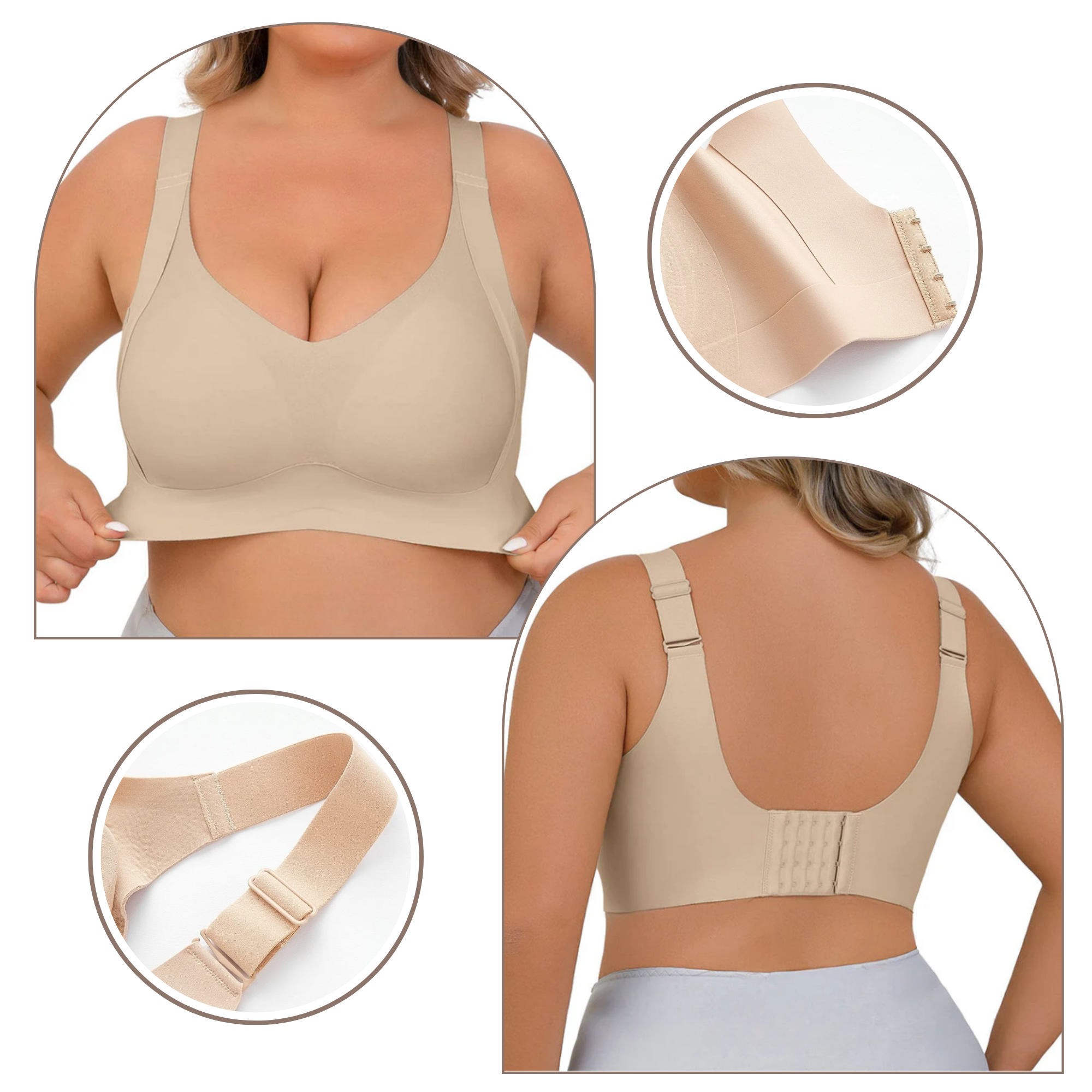 Seamless Breathable Shaper Bra - Customized Fit - Ozerty