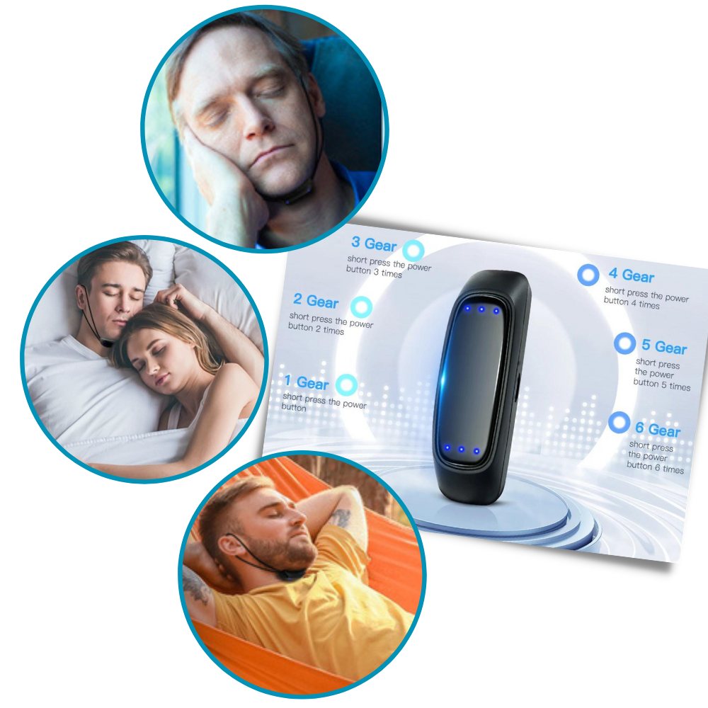 Smart Anti Snoring Device - 6-level adustable intensity - Ozerty
